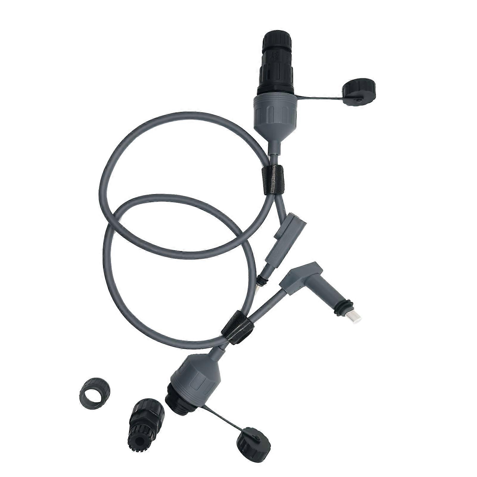 2 Pcs SPX Plug to RJ45 Adapter 0.5m 1.64ft Length Ethernet Adapter for Gen 2 Dish and Router 