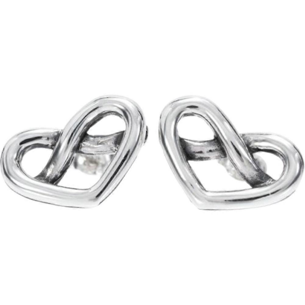 Cross Heart Stud Earrings by Toucan