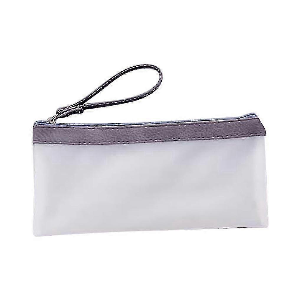 Creative Transparent School Pencil Case Cosmetic Makeup Storage Bag