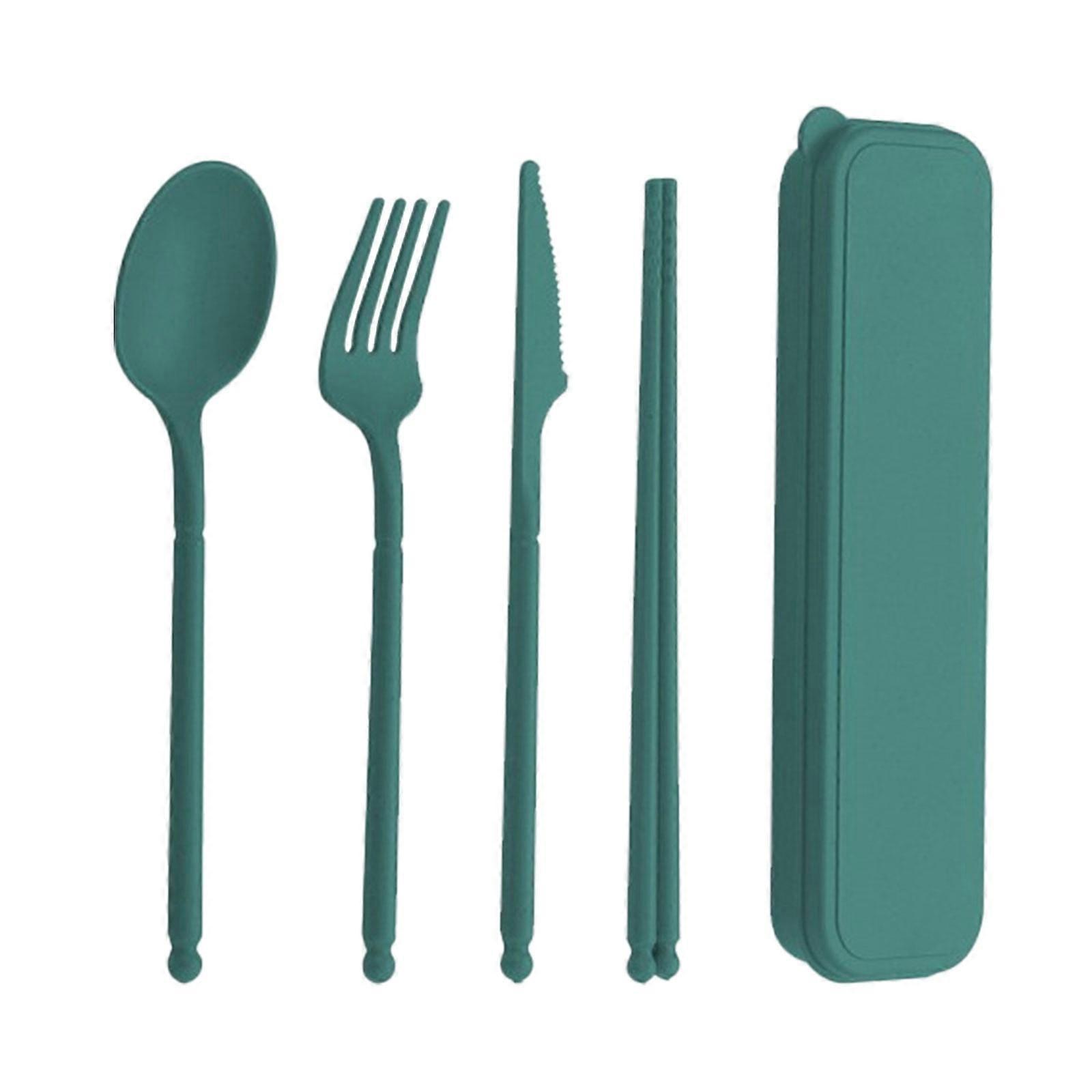 Yonrjhukm Wheats Straw Knife, Fork and Spoon Three Piece Set, Camping Out Convenient Tableware Set, Children Tableware Gifts