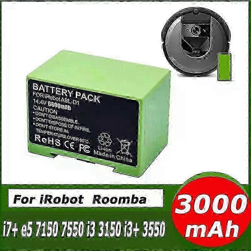 Applies to 2600mAh 3500mAh Battery 14.4V for iRobot Roomba e Replacement Lithium Ion and i Series i7 7150 7550 i7+ 7550 e5 e6 i3 i3+ i4 i4 2