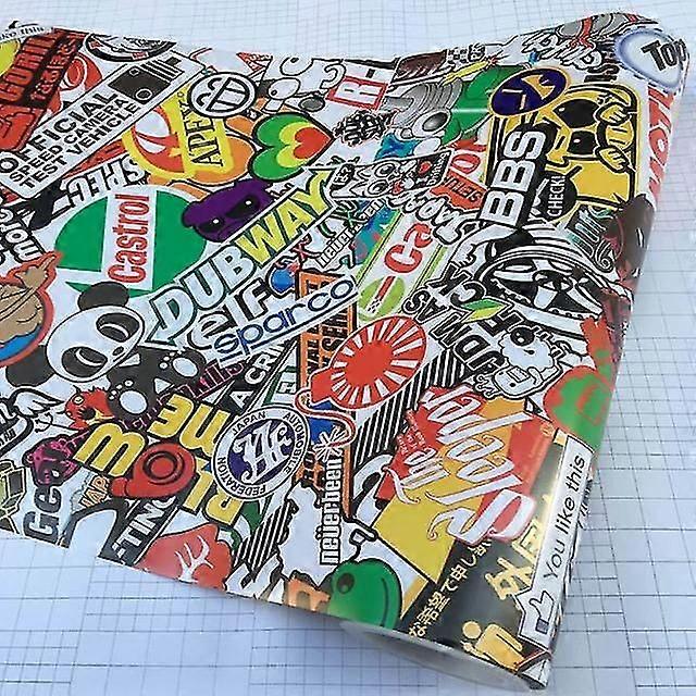 58*152cm 优质乙烯基包装贴纸粘合剂可拆卸胶卡通动物印刷膜摩托车踏板车汽车贴膜