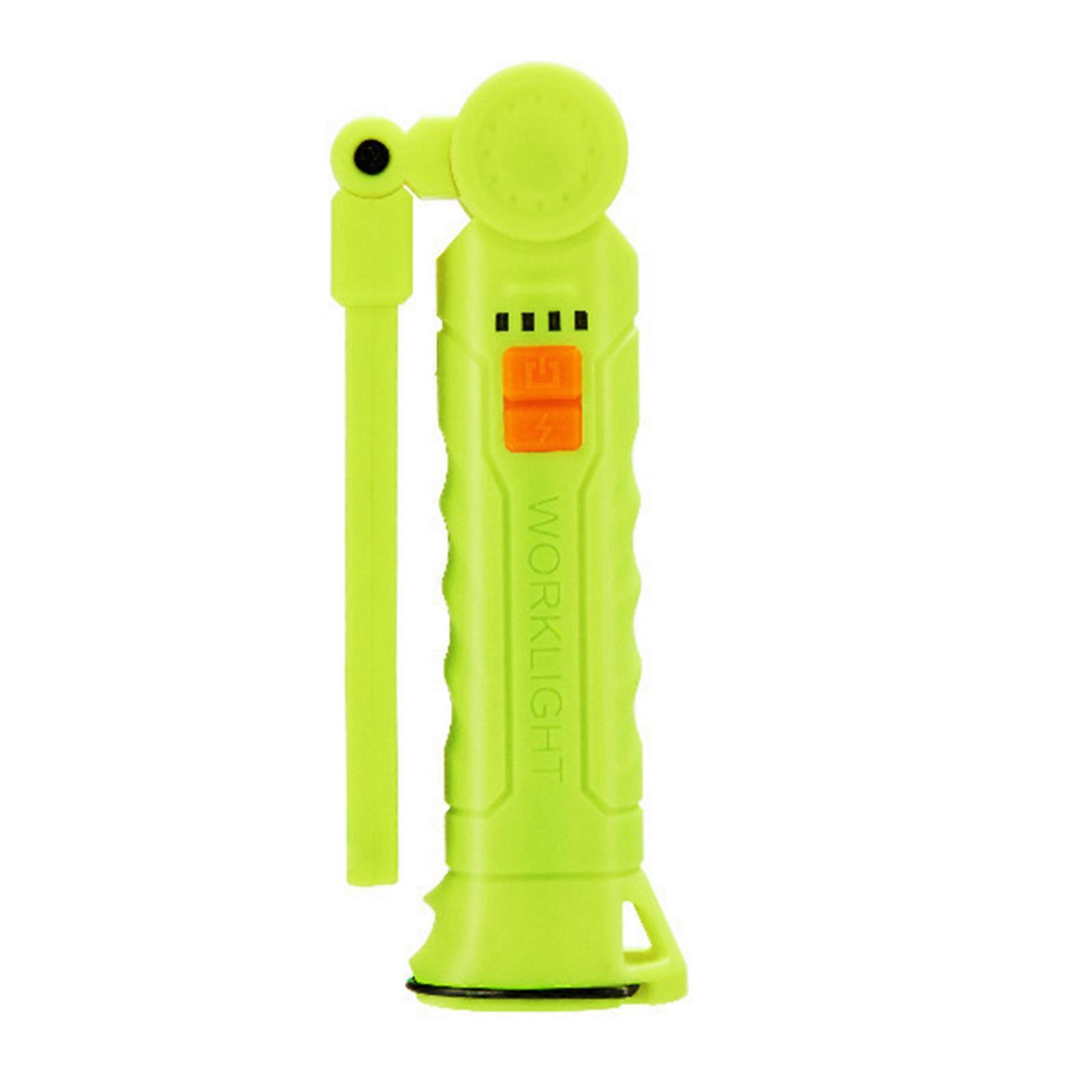 Portable LED Work Light Handheld Flashlights Builts in Battery for Car Inspection and Nighttimes Emergencies Activity Multicolor