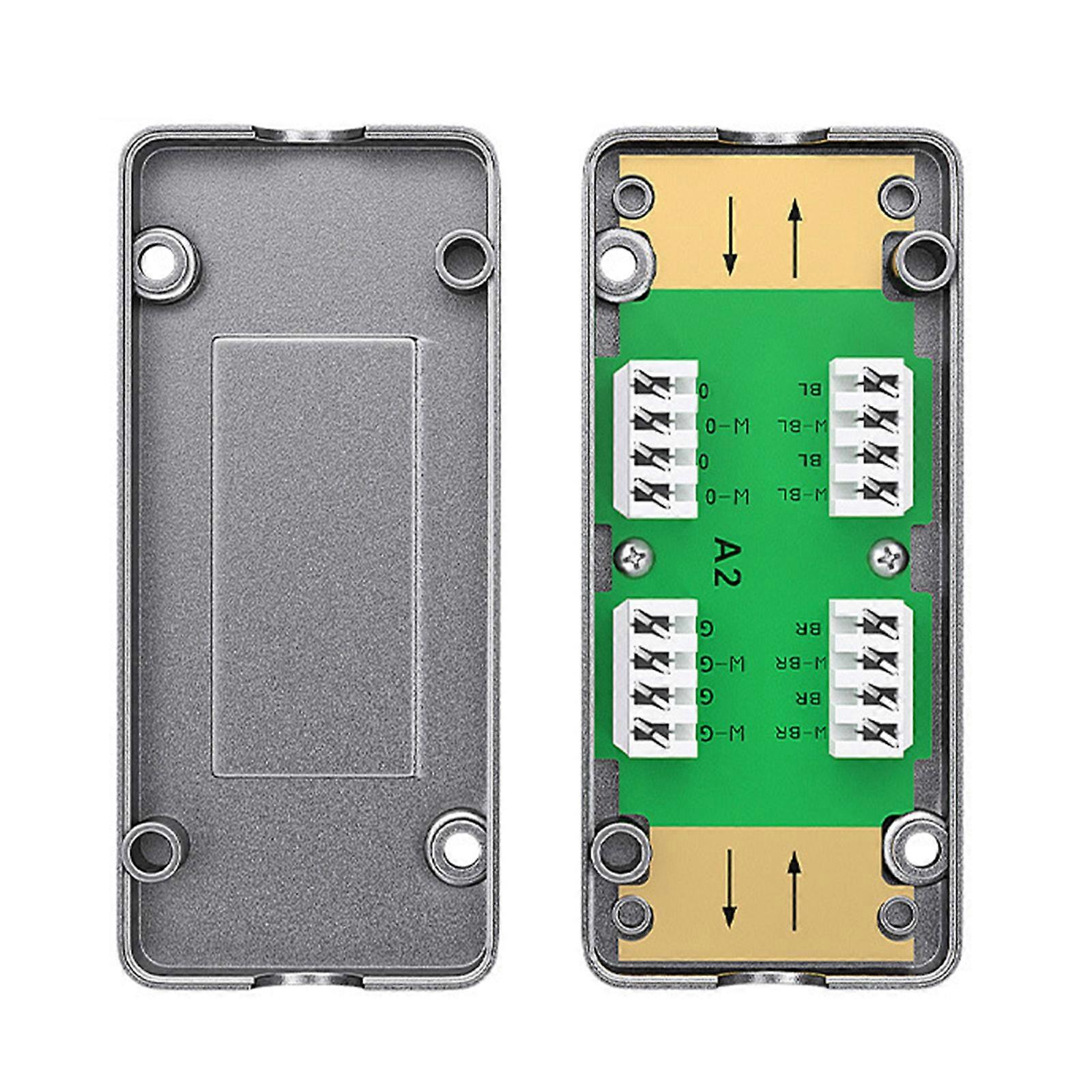 Heavy Duty ABS Shielded Ethernet Connection Box CAT6A Standard Junction Box for Office Home Framework Expansion Multicolor