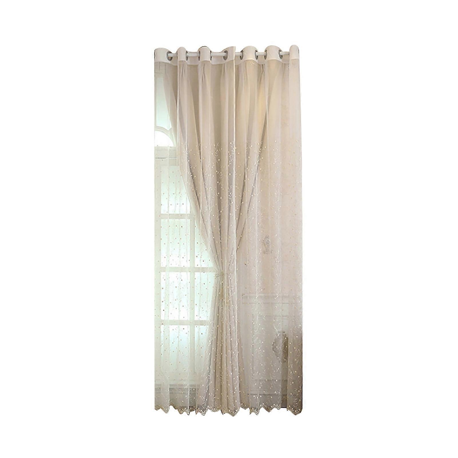 Stylish Unique Pattern Polyester Blackout Sheer Tulle for Living Room Windows