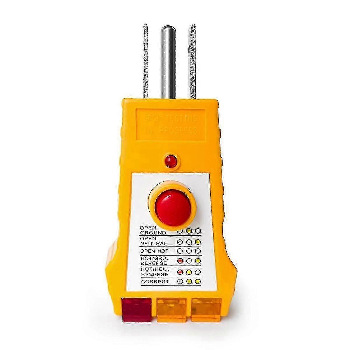 Outlet Tester for Grounding Products, Outlet Tester with GFCI, Electrical Receptacle Tester, Plug Tester,USplug