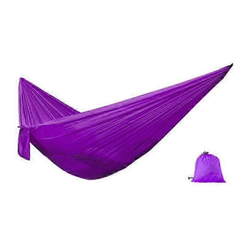 Portable Single Hammock with Tear-Resistant Nylon Durable Breathable Long Lasting Easy Operation for Outdoor