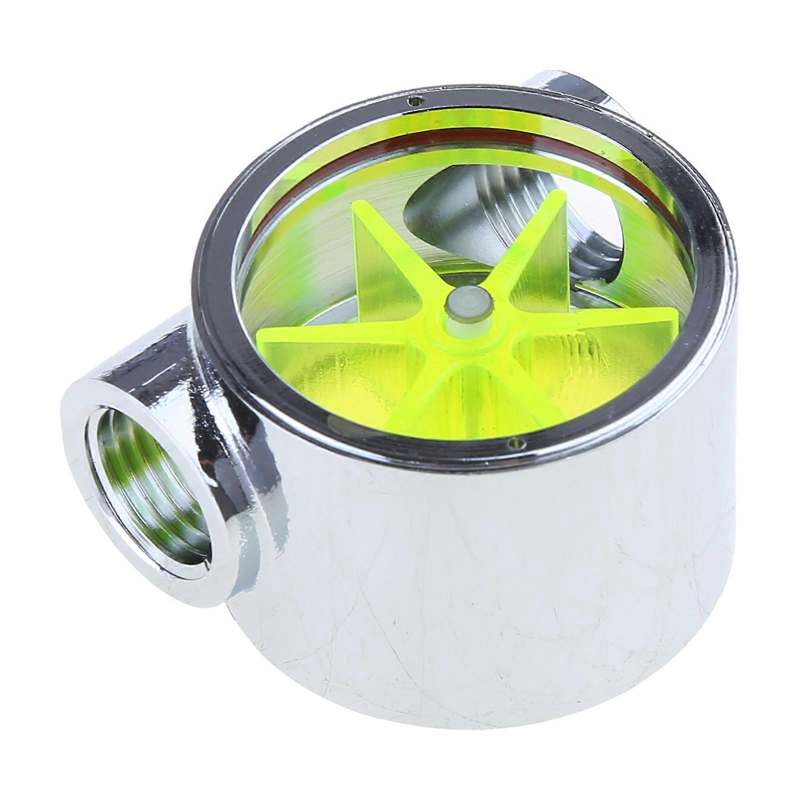 Indicateur de débit, filetage G1/4", diamètre extérieur 12,9 mm/0,5 pouce, filetage femelle-femelle standard, refroidissement liquide pour ordinateur, multicolore