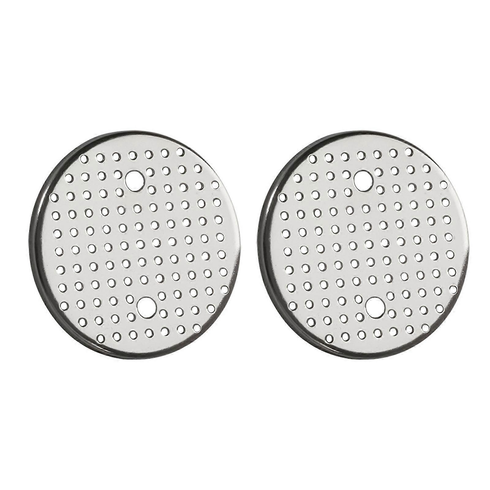 Pack of 2 Round Coffee Machine Handle Filter Coffee Filter Disc Replacement Backflush Filter Screen for Coffee Machines Multicolor