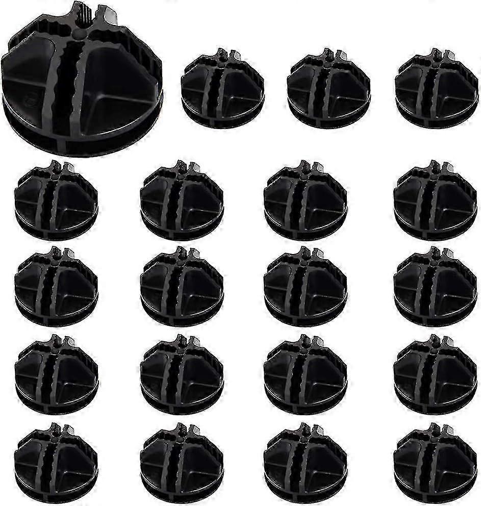 20PCS Black Plastic Connectors compatible with Cube Storage Shelving & Cabinet - Interlocking Modular Clips