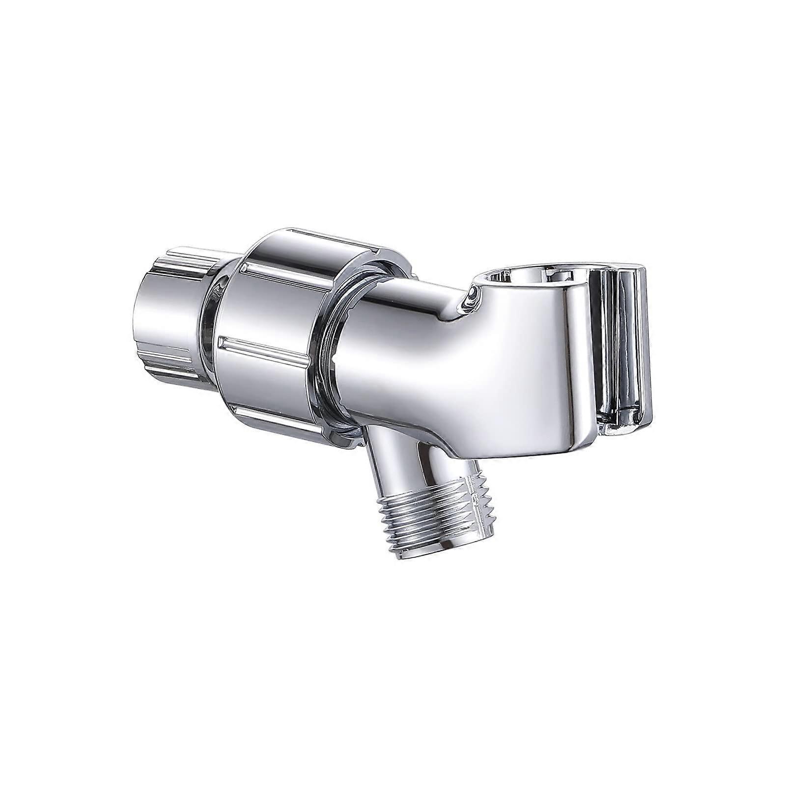 ThreeWay Shower Diverter Valve with Adjustable Holder for Bathroom Stall and Filter (D)