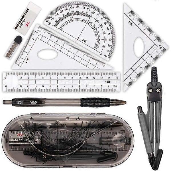 Set, Compass for Geometry Mathematics Geometry Kit 8 pieces