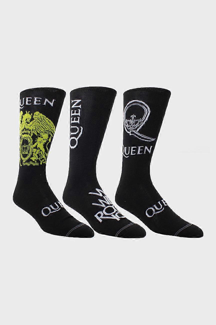Queen Sock Set 3 Pack In Guitar Shaped Tin