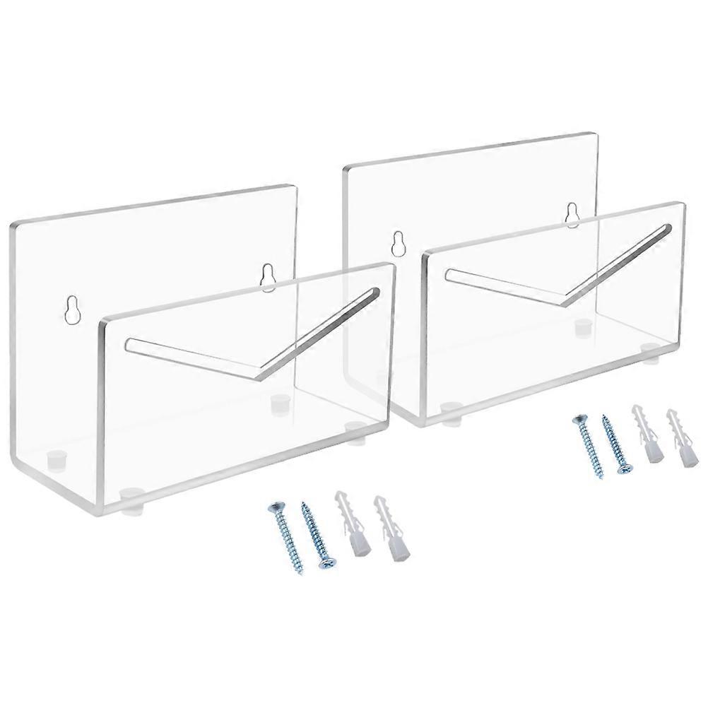 Office Organization And Storage Acrylic Mail Holder Rectangular Modern Design For Office Desk File Organization 2Pcs