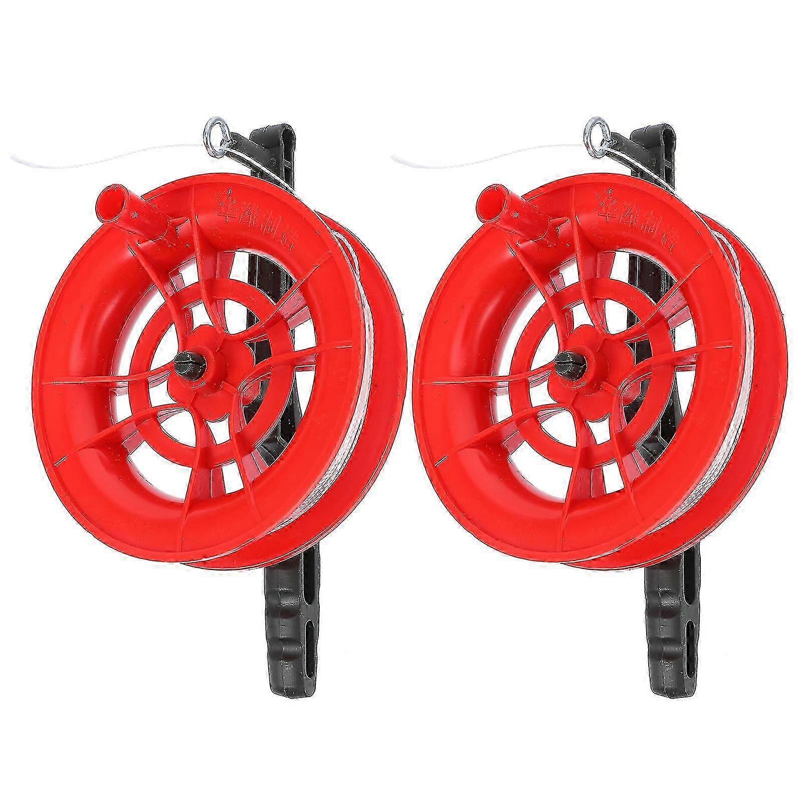 2 Pcs Doitool Kite String Handle Reel Winder Reel Kite String Holder Kite Thread Winder