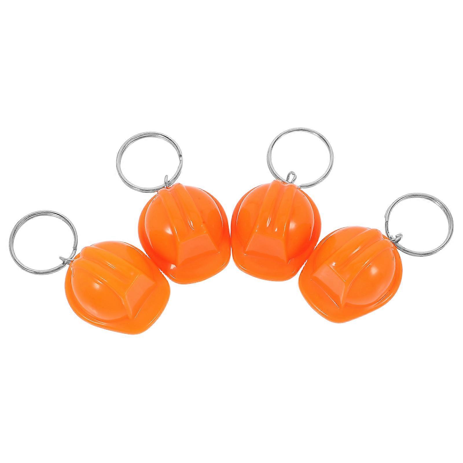 Creative Headwear Keychain for Decoration 4Pcs Mini Construction