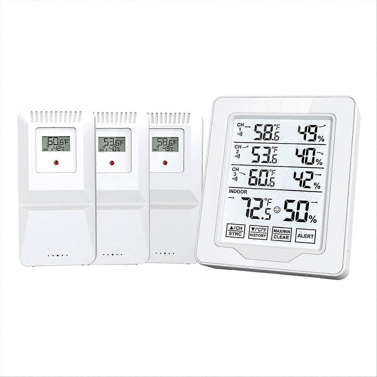 Digital Thermometer & Hygrometer Indoor Humidity with 3 Sensor