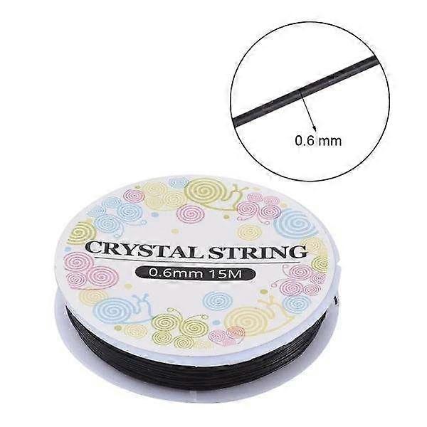 Elastic thread for jewelry making - Crystal string Black