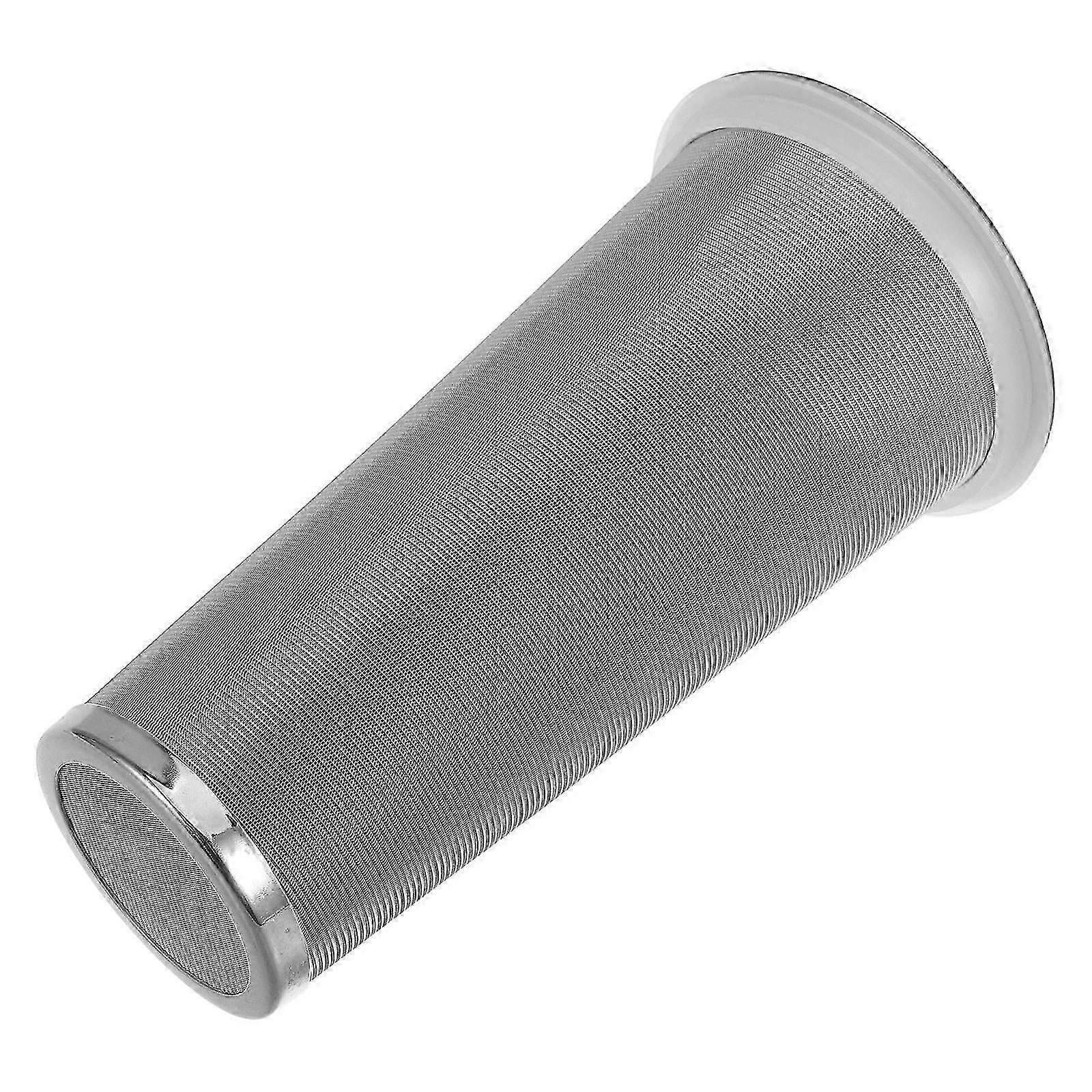 Jar Strainers Fine Mesh Stainless Steel Filter For Tea Infusing Home Use Silver Cylindrical Shape 1Pack