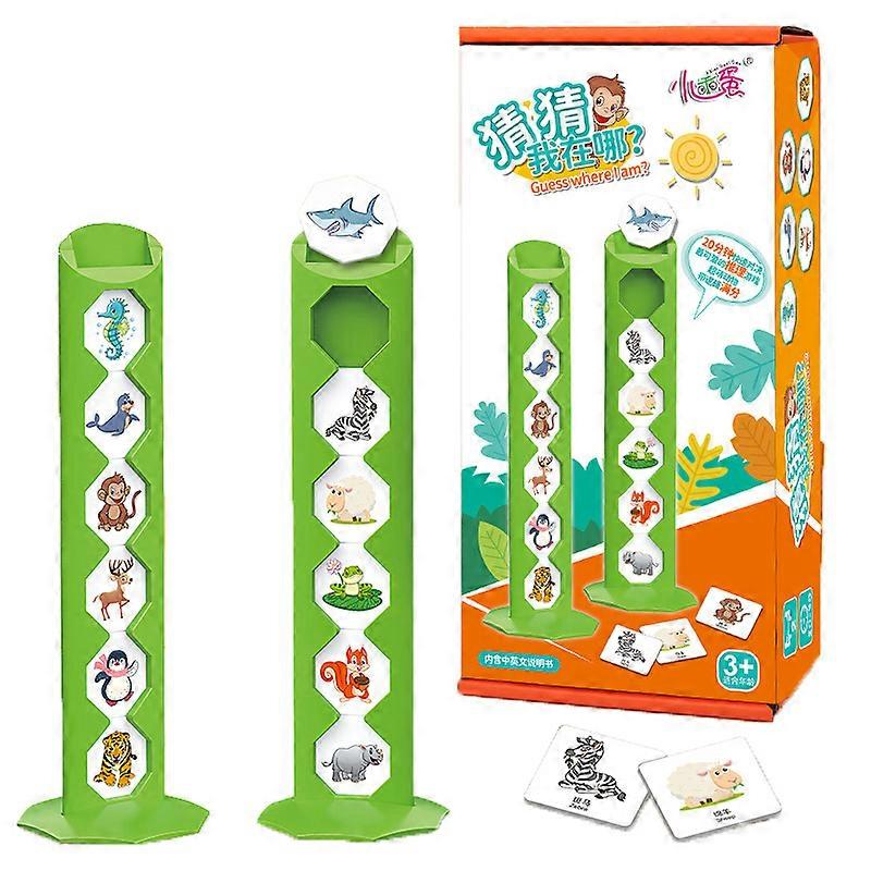 Children Board Party Game Animal Logical Reasoning Thinking Training Parent-Child Interaction Desktop Puzzle Toys For Kids Gift