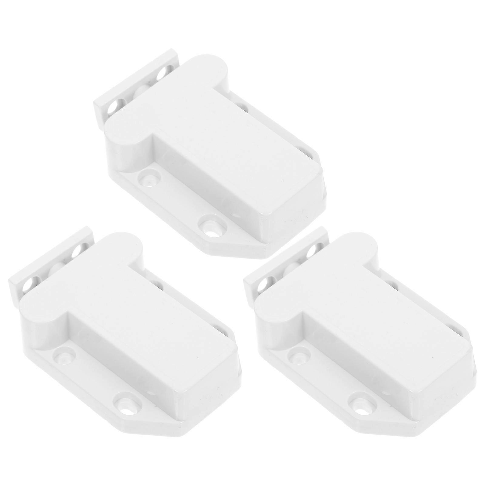 Spring Loaded Hidden Door Push Latch Self Closing Cabinet Device 3Pcs