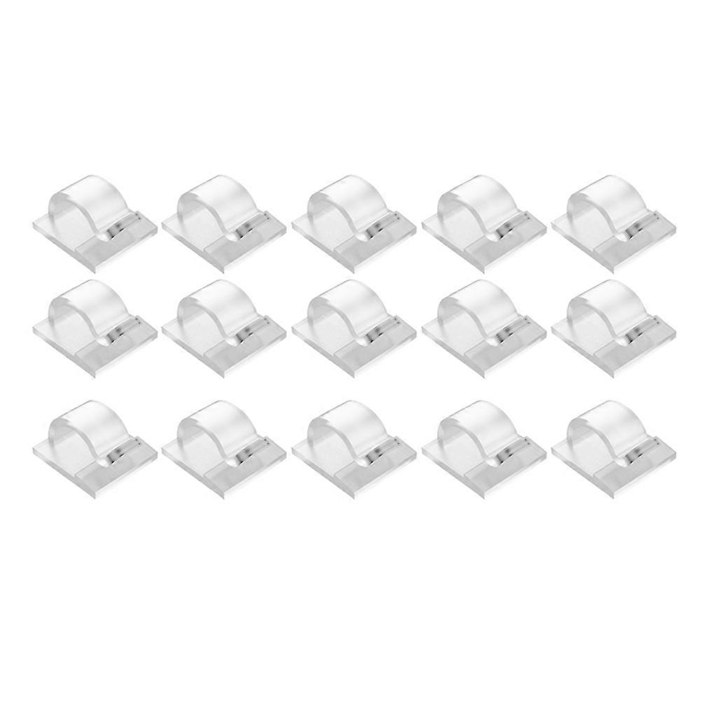 Hooks for Outdoor String Lights Clips 15 Pack Clips Clear Light Hook with 15 Waterproof Adhesive Backing