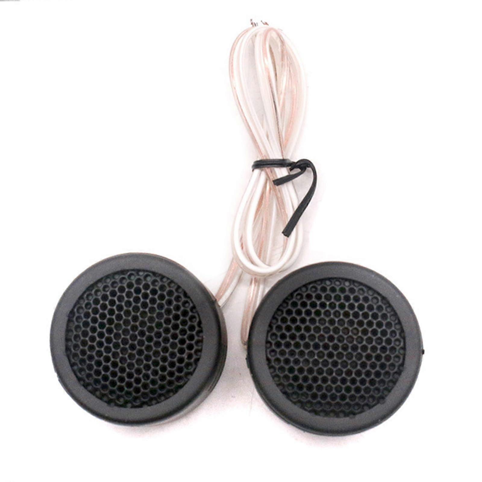 1 Pair Car Audio Tweeters  Sensitivity Clear Sound Easy Install AntiMagnetic Compact Size