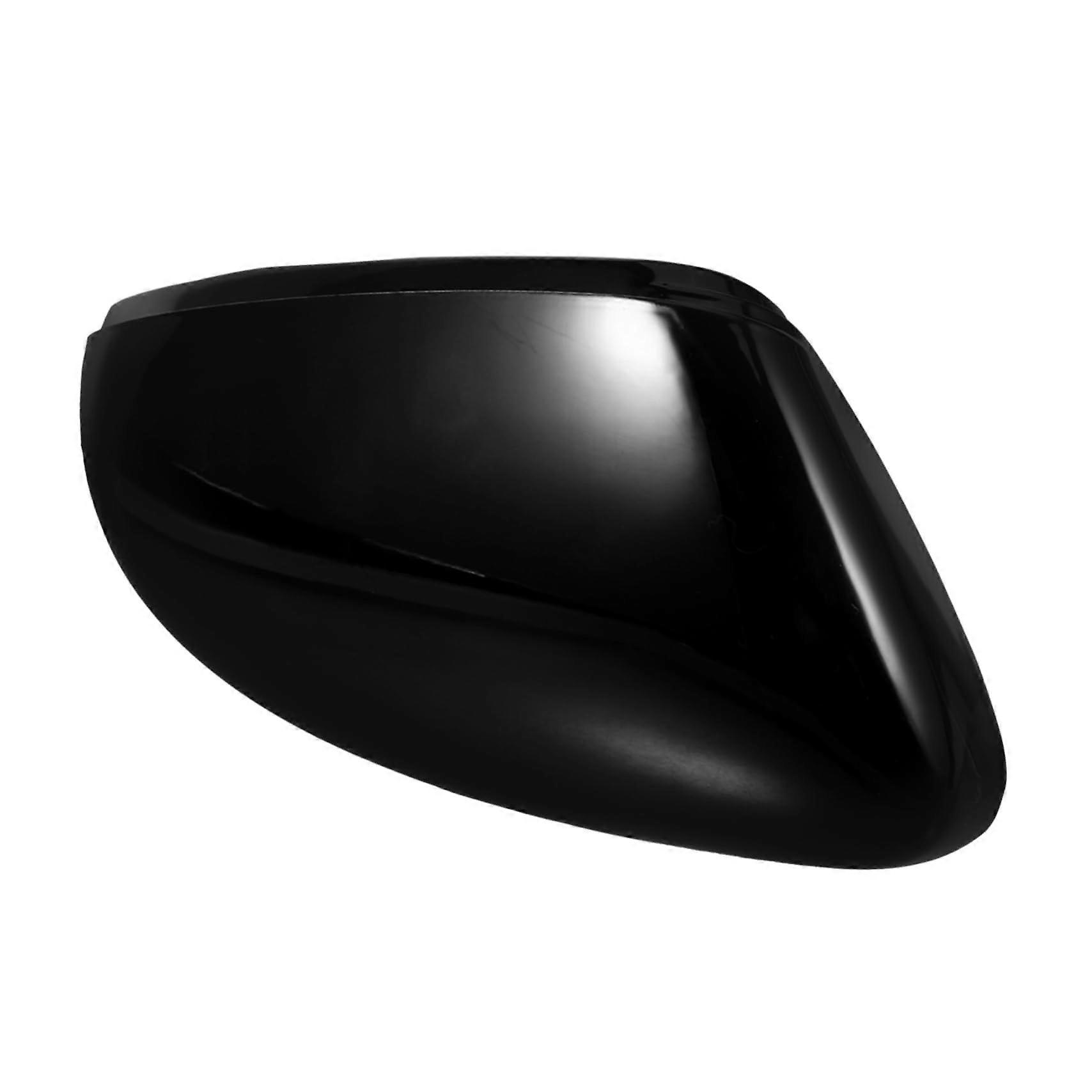 Glossy Car Mirror Cover Left Side Rearview Mirror Cap Easy Install Scratch Protection