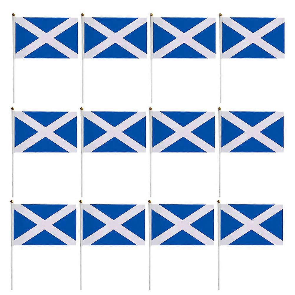 Handheld Scottish Flags for Party 160Pcs Mini Stick Flags Easy to Wave
