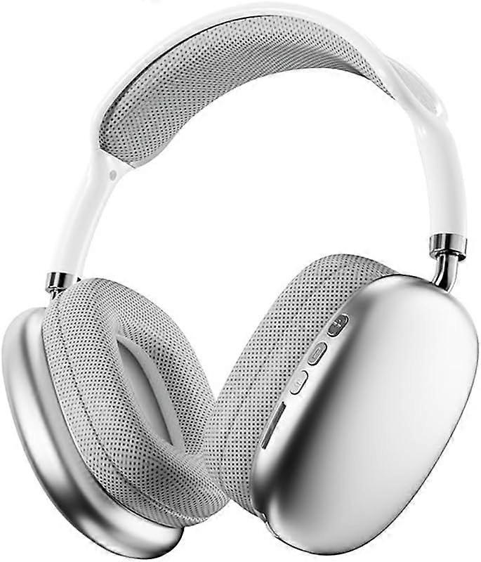OverEar Bluetooth Headphones Reinforced Design White Model 5001 Upgraded Quality