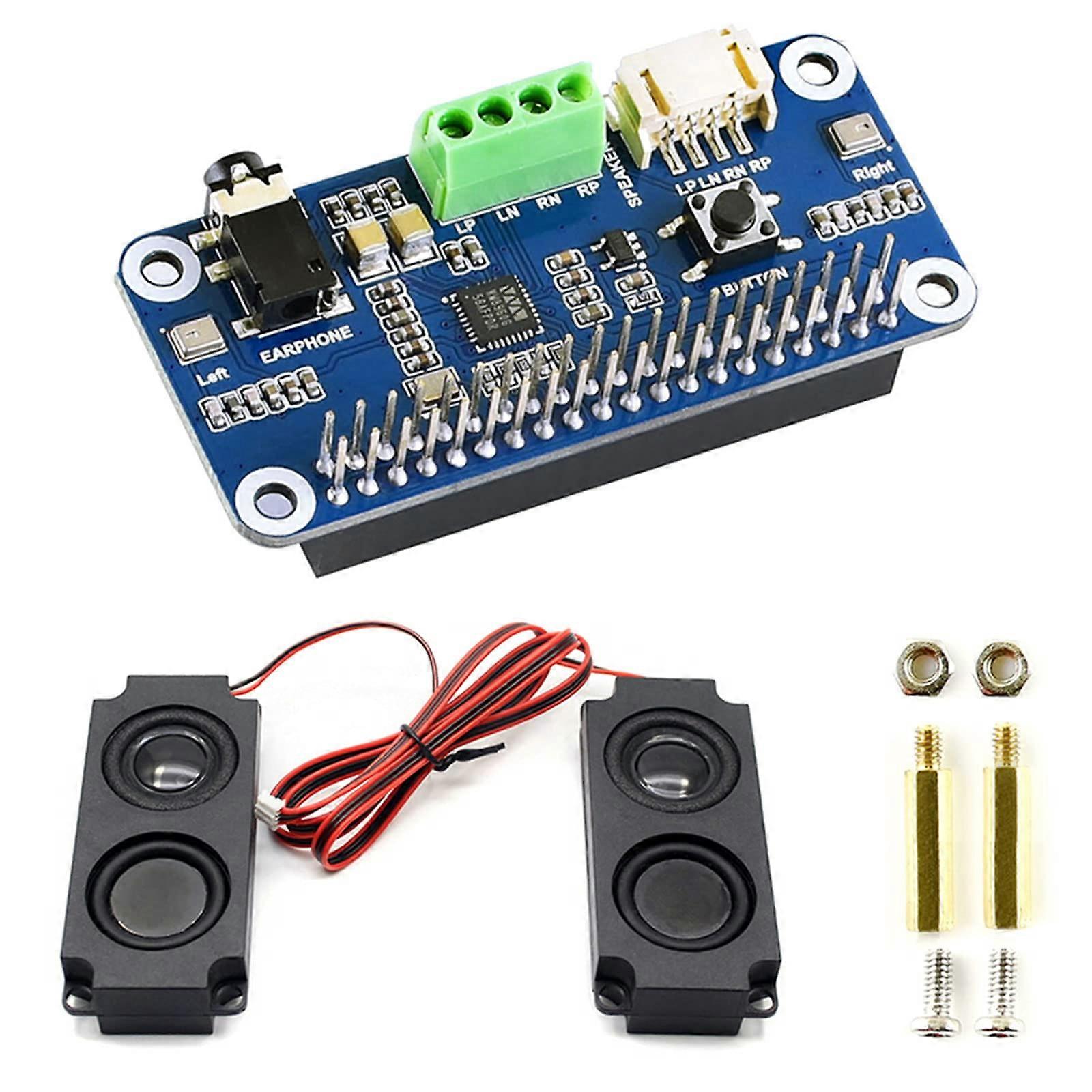 WM8960 Expansion Board HAT Codec Speaker With Small Speaker Developement Accessory For RaspberryPi 4B 3B Board I2S DAC