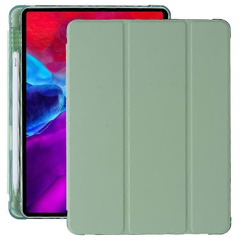 Capa elegante para iPad Mini 6/mini 7 de 8,3 polegadas (2021) na cor verde matcha, em couro.