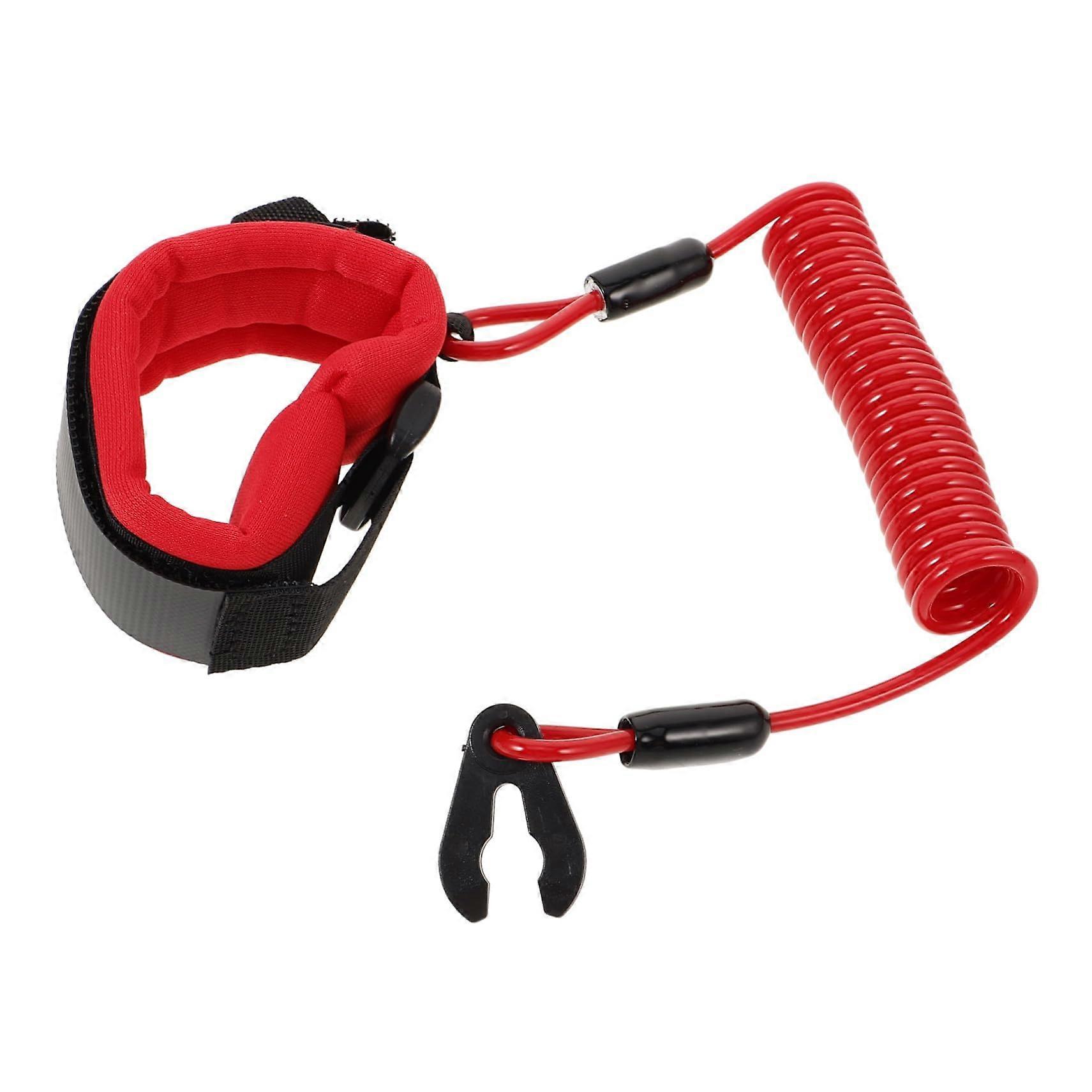 Boat Engine Kill Switch Lanyard with Emergency Stop Floating Safety Cord for Outboard Motor