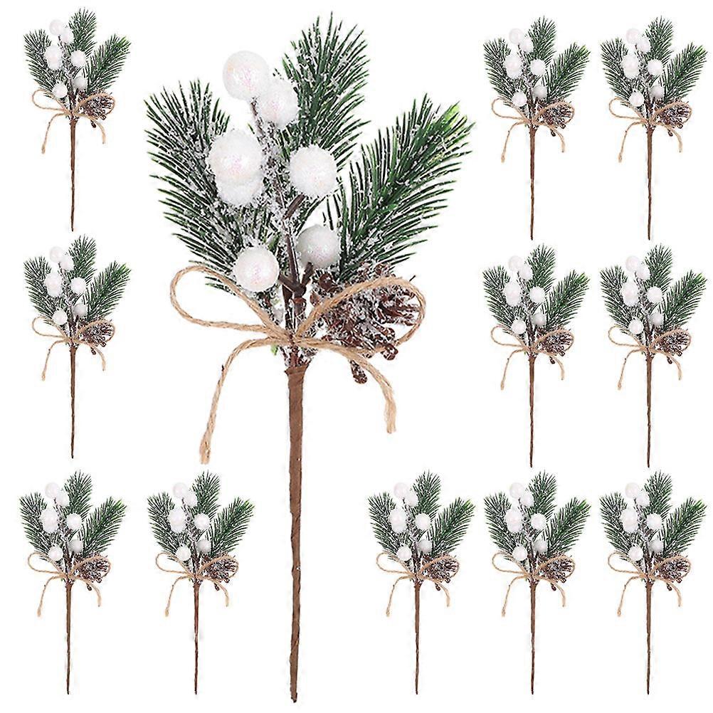 Simulation Berry Fake Berry Branch Wreath for Decor 12Pcs