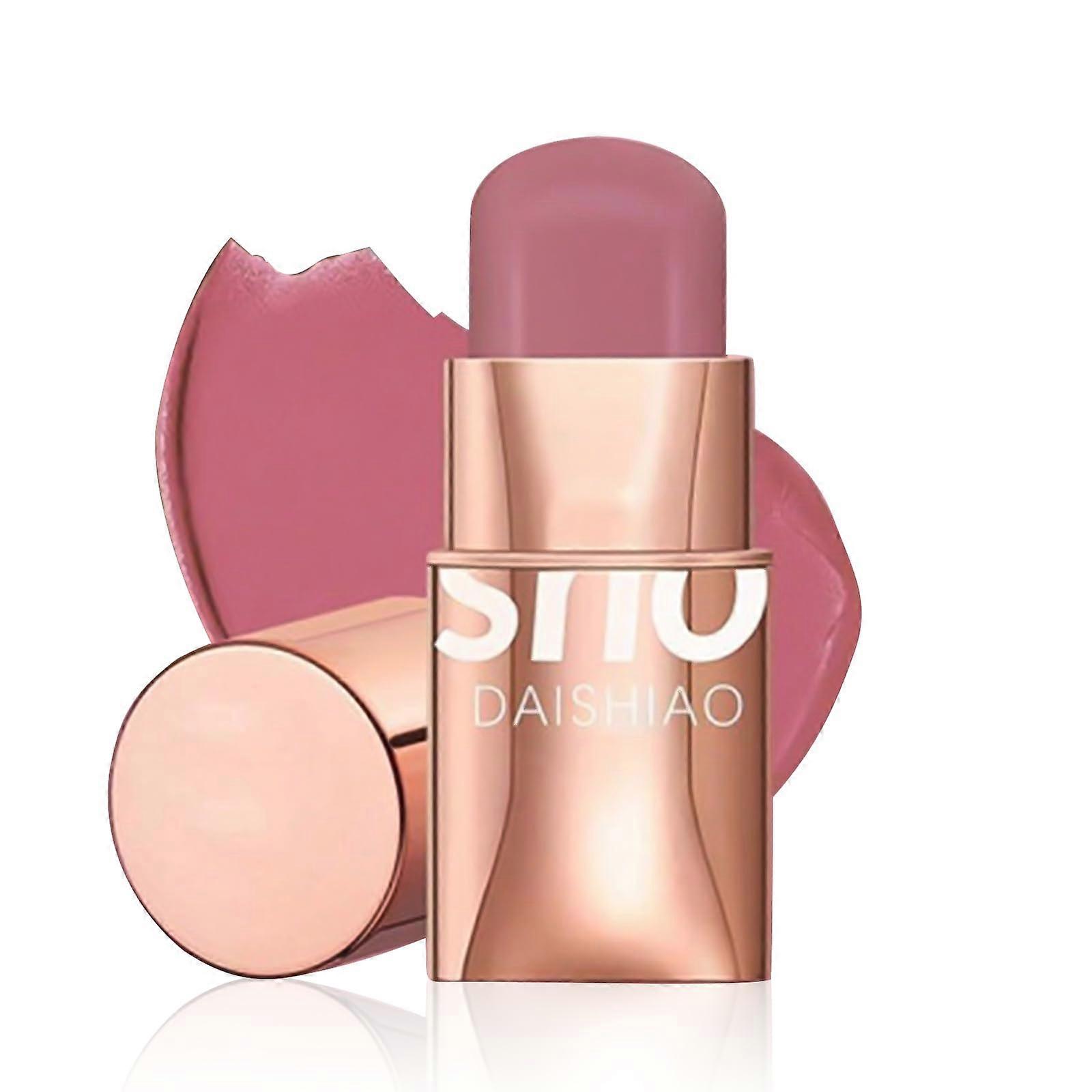 MultiUse Cream Blush Stick for Eyes Lips Cheeks, Organic LongLasting 3in1 Makeup