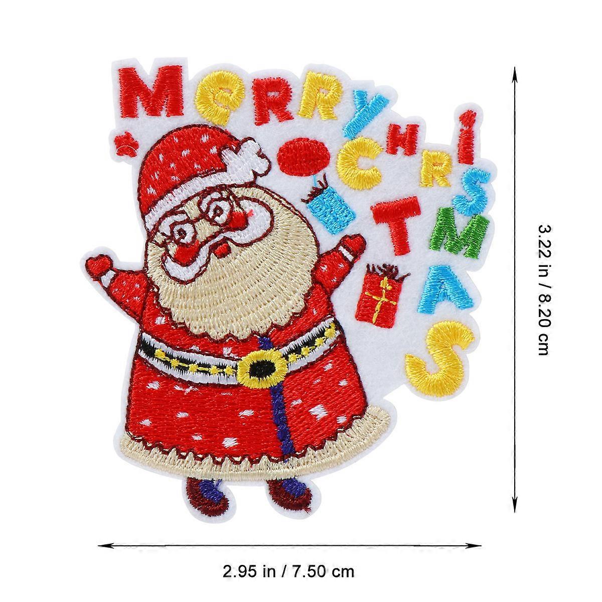 Sewing Decorations Embroidered Patches Multi-colored Hide Damaged Spots 8.2x7.5cm 10Pack