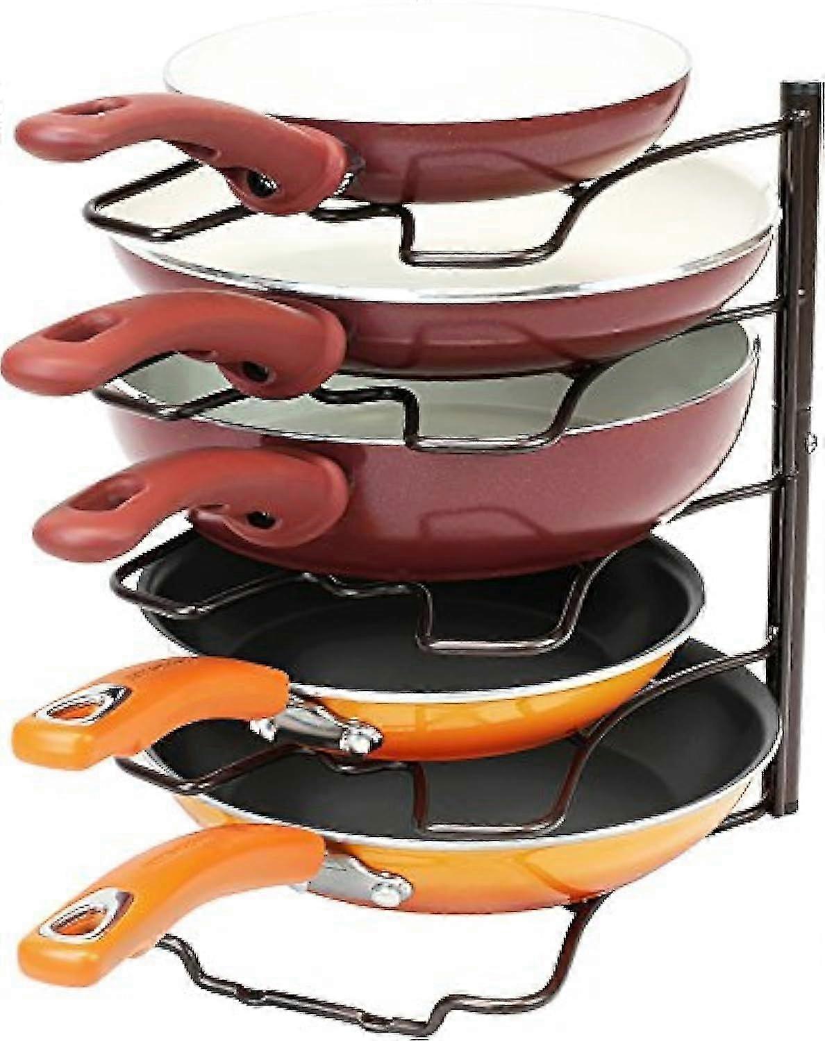 2026 Pan Organizer Rack for Kitchen Cabinets and Counters