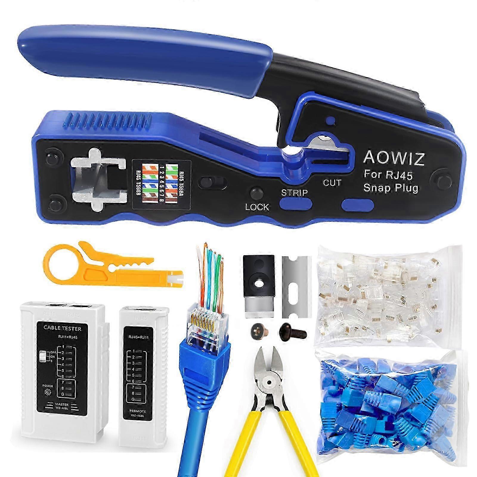 Crimp tool kit for Ethernet testing 26-27s