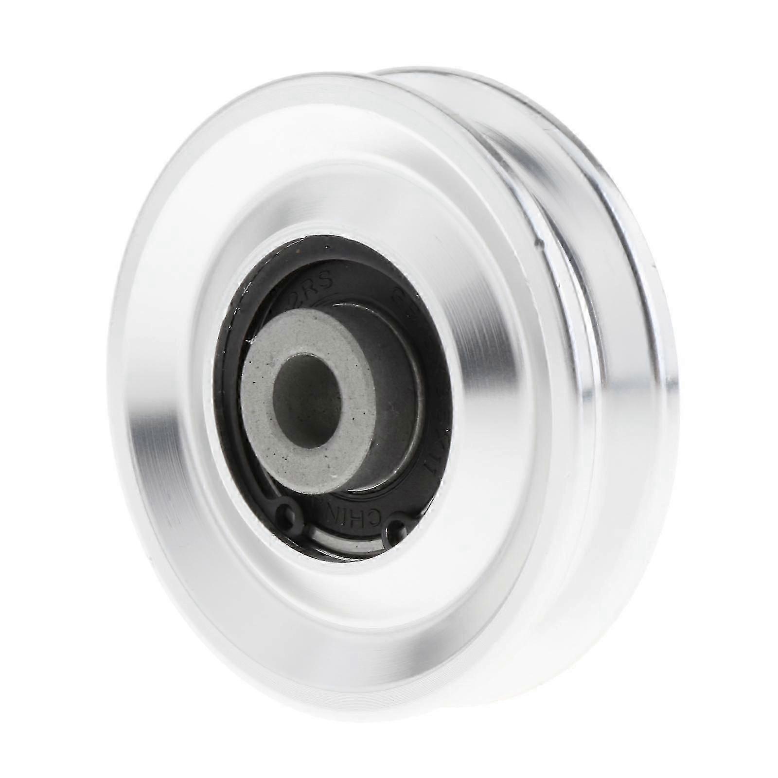 Polia com rolamento, acessório universal para equipamentos de ginástica, compatível com máquinas de cabo, 54 mm, cor prata (26-27 polegadas).