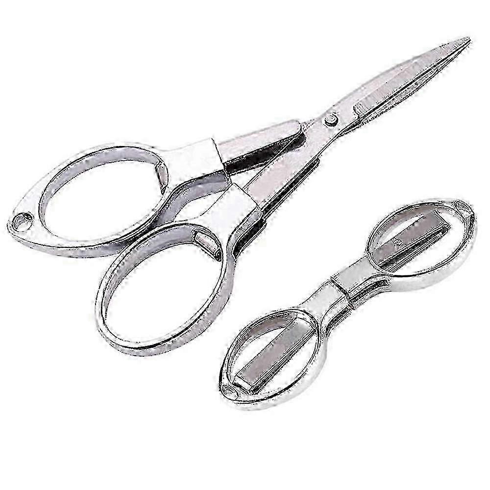 Stainless Steel Folding Scissors Retractable 25-26