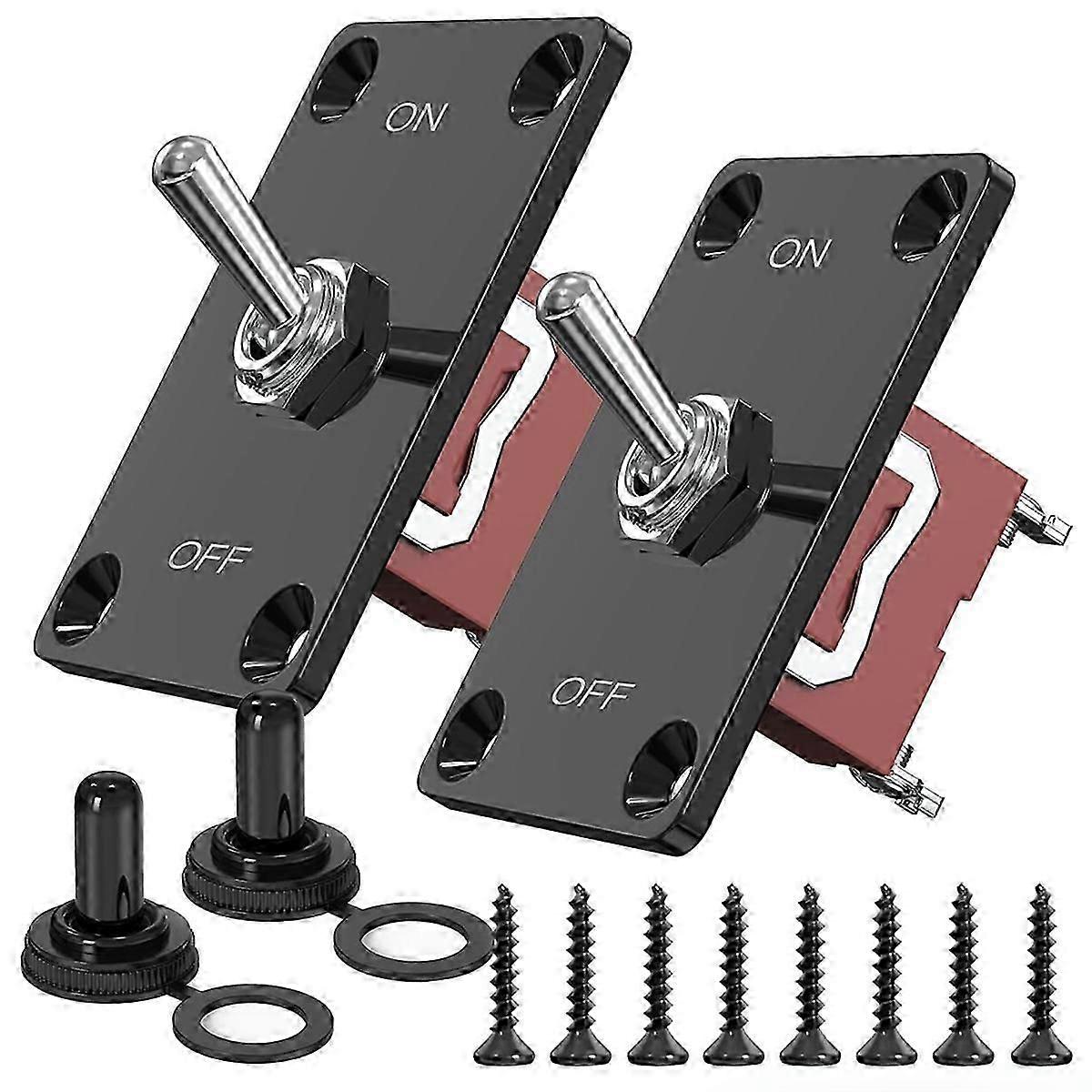 2Pc 2Pin Waterproof SPST Marine on Off Switch