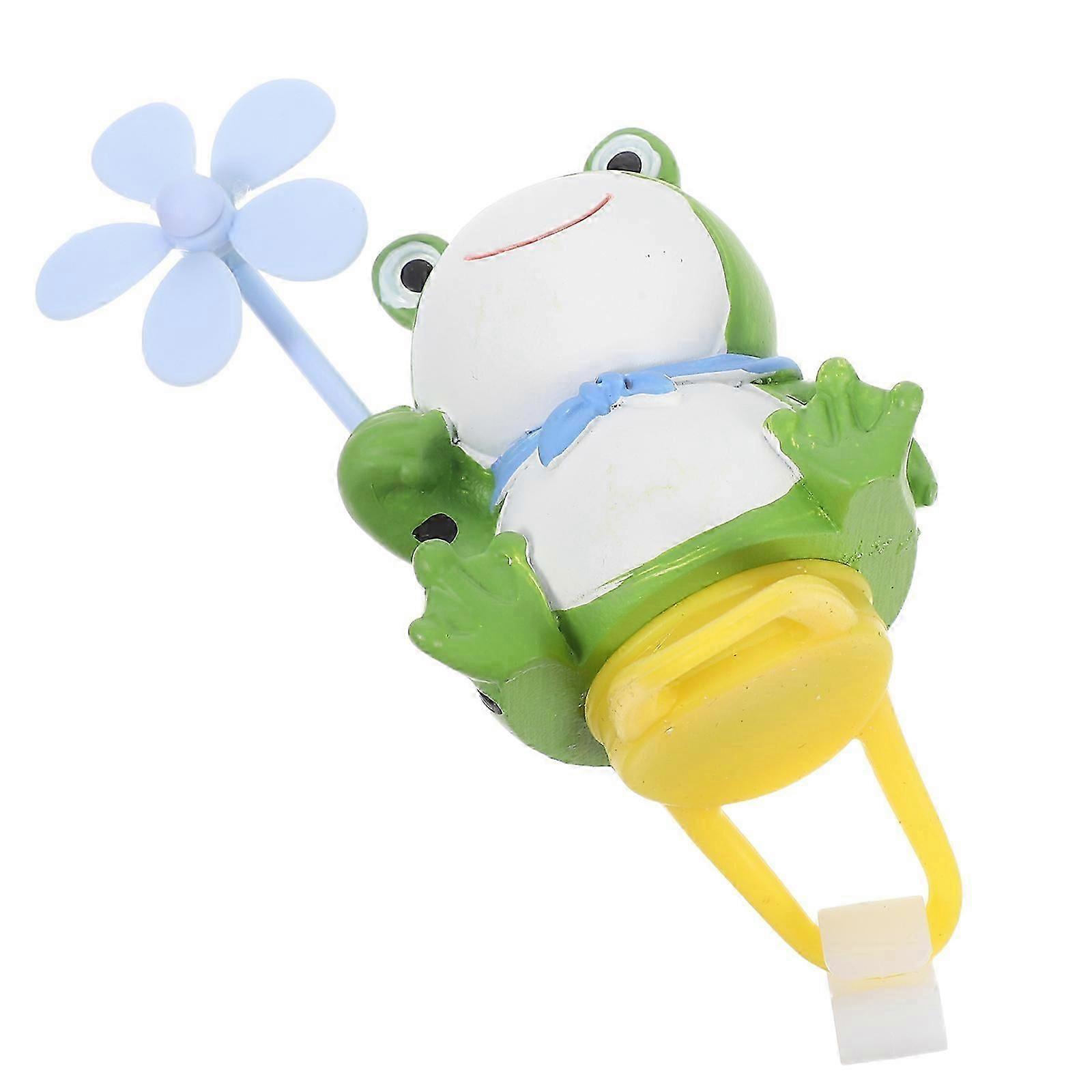 Motorcycle Handlebar Frog Propeller Decor for 1 Piece with Green Plastic