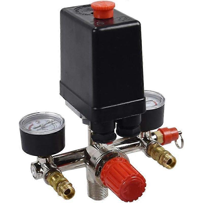 Luxora Air compressor pressure control switch valve pressure gauge