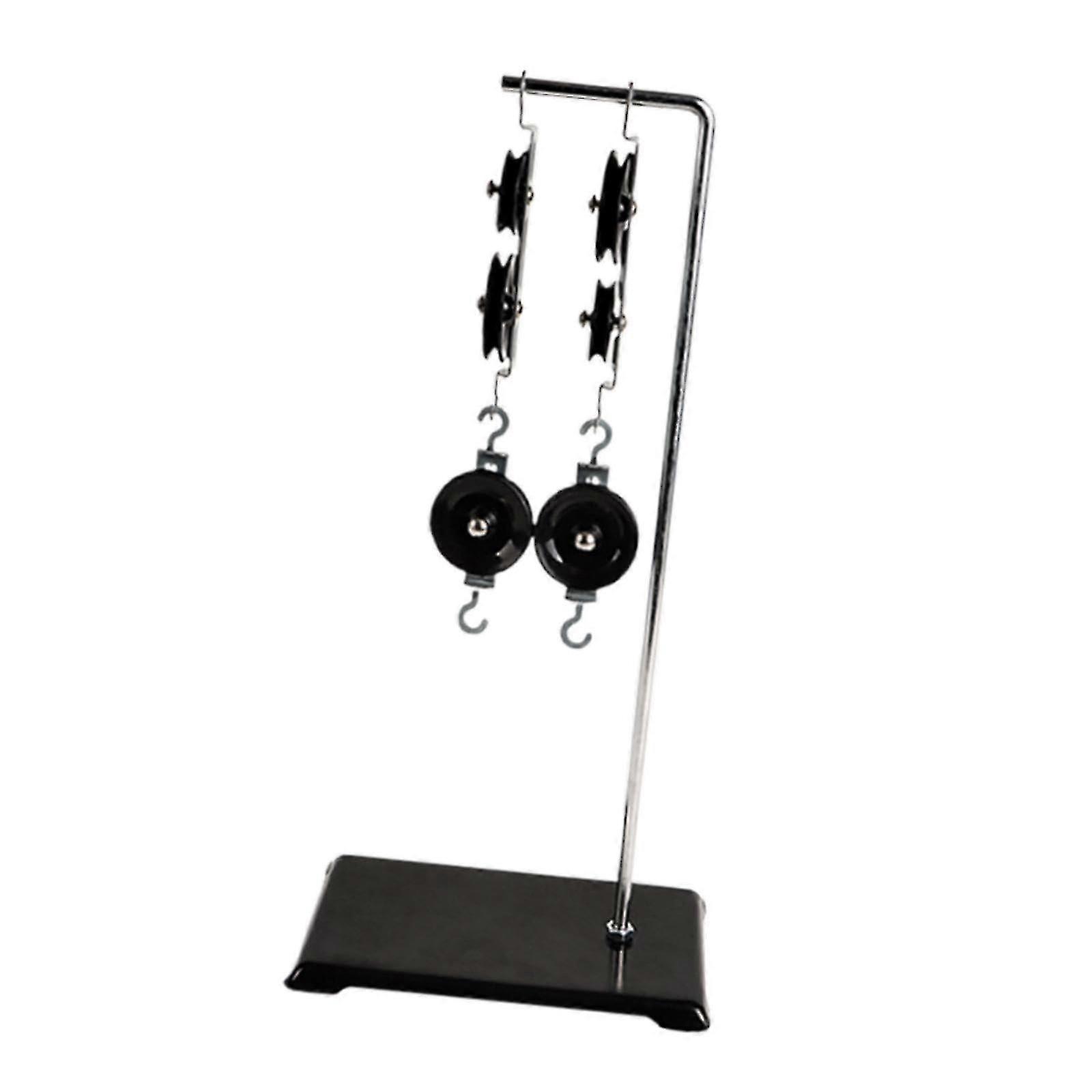 Physics Pulley Set, Pulley and Bracket Set, Portable, Stable Multifunctional Pulley Block, Educational Scientific, Thickened Base