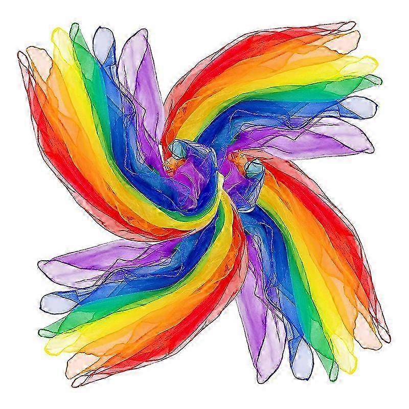 Children's Juggling Scarves - 24Pcs Set for Rhythm & Dance Practice