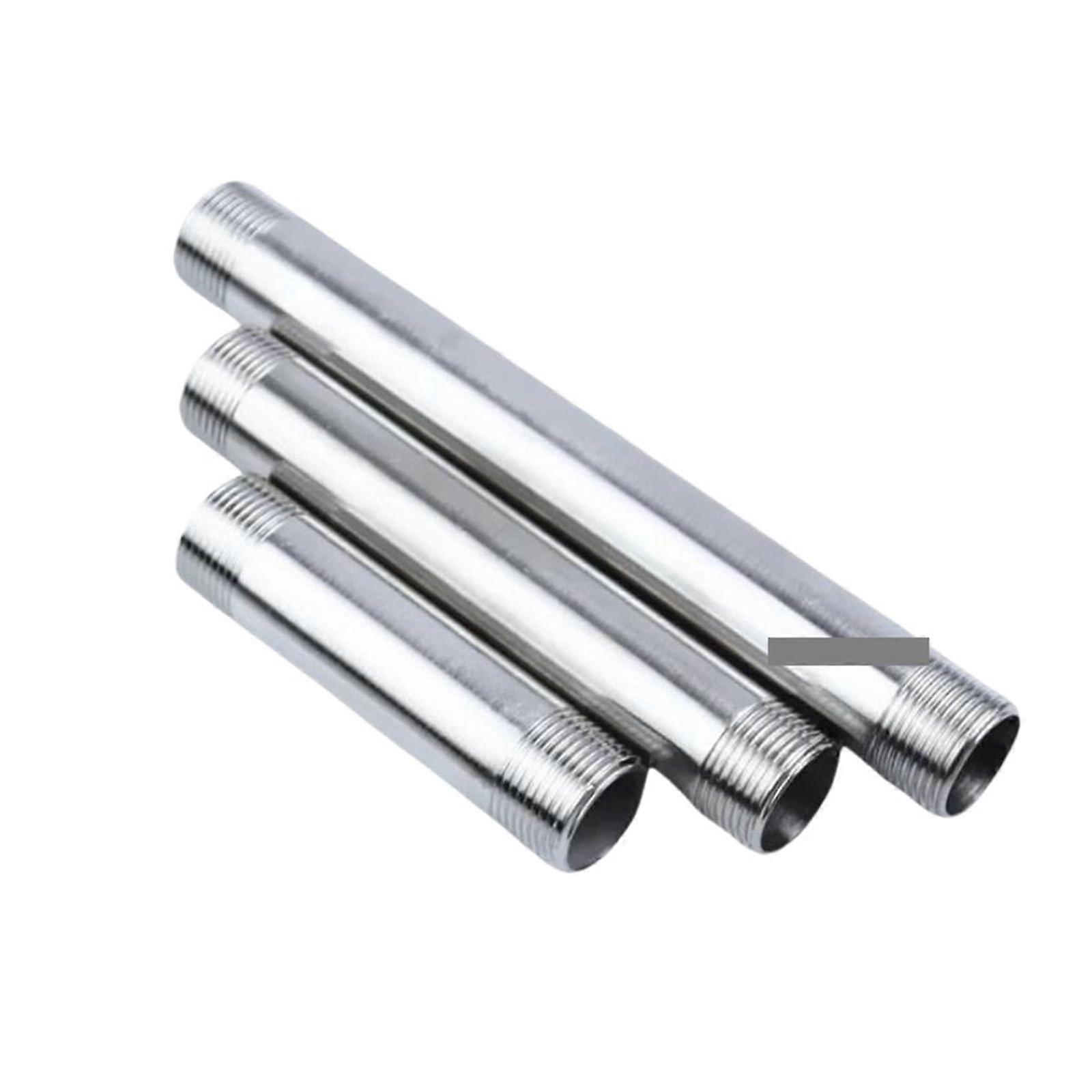 2' Male Thread Stainless Steel Pipe Fitting 200mm Connector LeakProof RustResistant