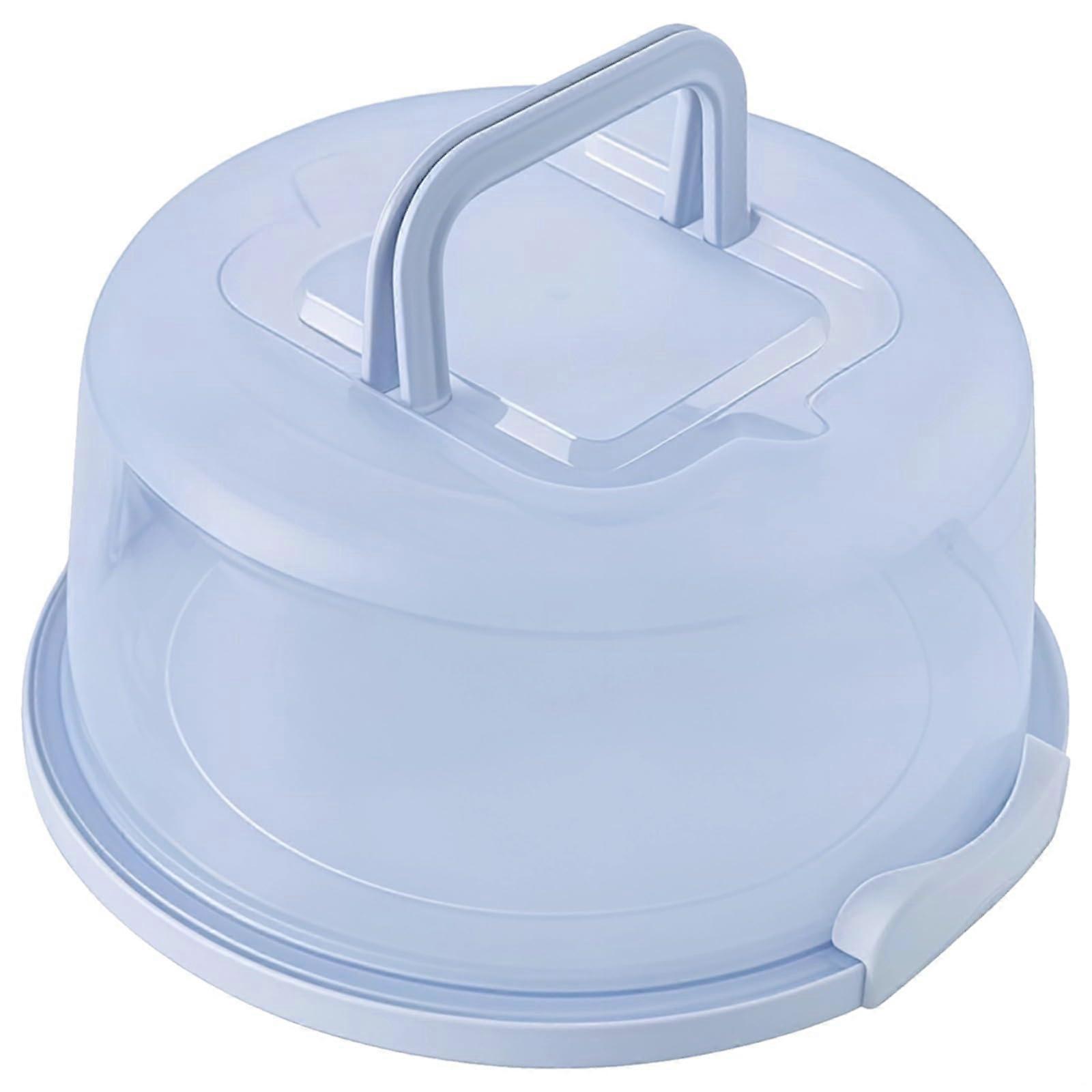 Cake Carrier with Secure Locking Buckles, Clear Tall Plastic Cake Holder for Birthdays