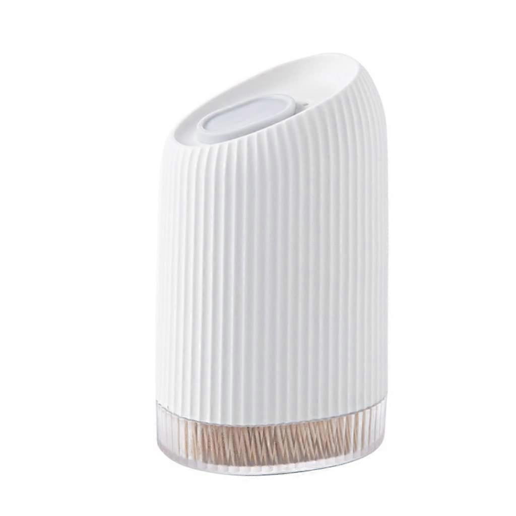 Toothpick Holder with Sliding Lid Design, Portable Plastic Dispenser, Large Capacity, Easy Refill