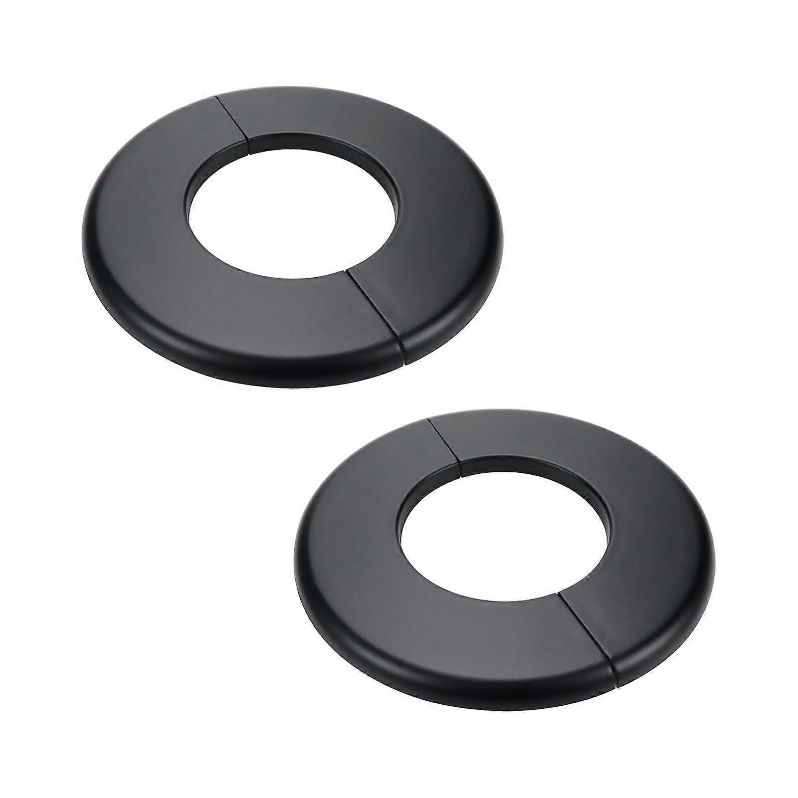 2 Pcs 2.5 Inch ABS Pipe Flange Cover, SelfAdhesive Wall Split Flange for 64mm Tubes