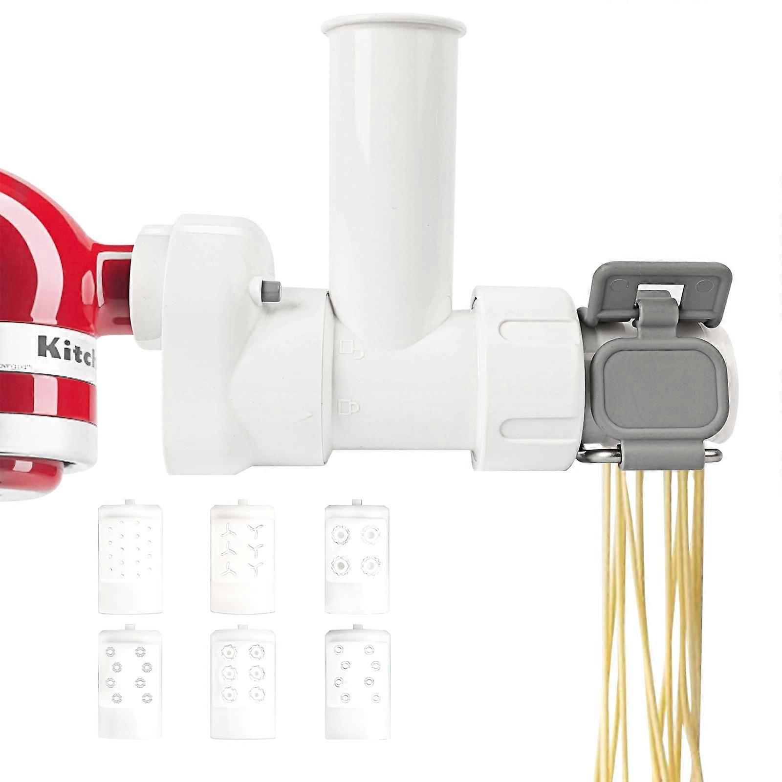Pasta Maker Attachment with 6 Shape Options for Fresh Homemade Pasta for KitchenAid